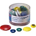 Oic Magnets, F/ Metal Presentation Board/File Cabinets, 30/PK, Ast. PK OIC92500